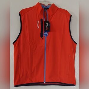 Ralph Lauren RLX Sleeveless TNL Wicking Golf Shirt Full Zip Men’s Large NWT
